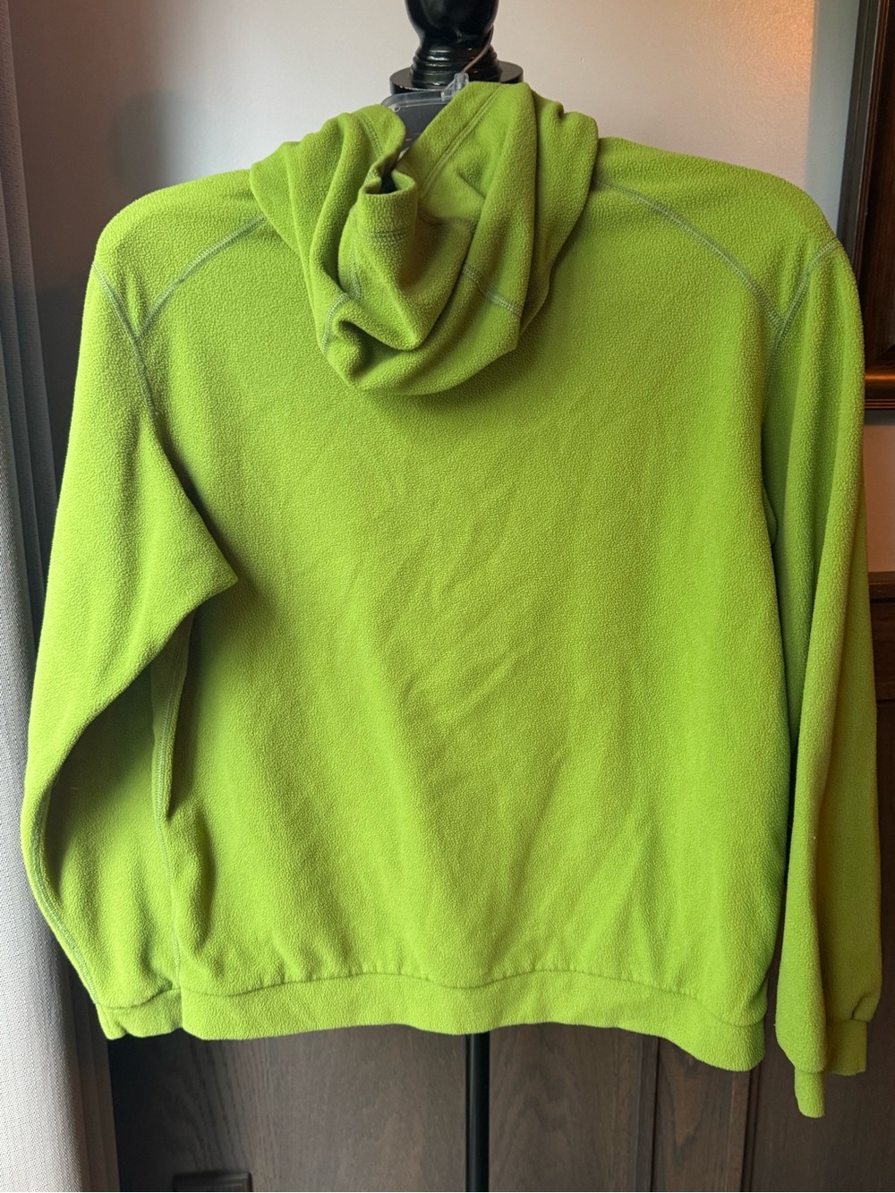 Patagonia Kids Lime Green Full-Zip Fleece Hoodie XL - Picture 4 of 8